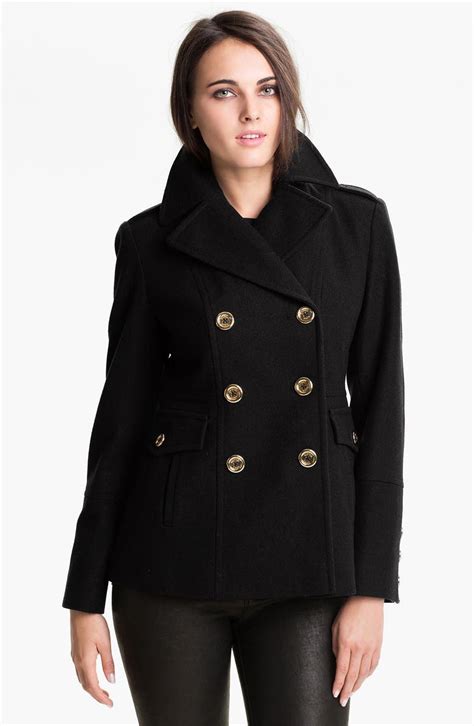 michael kors double breasted peacoat.